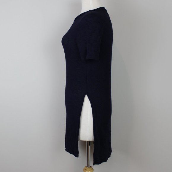 Forever 21 Navy Blue Longline Shirt / Tunic - Picture 4 of 5